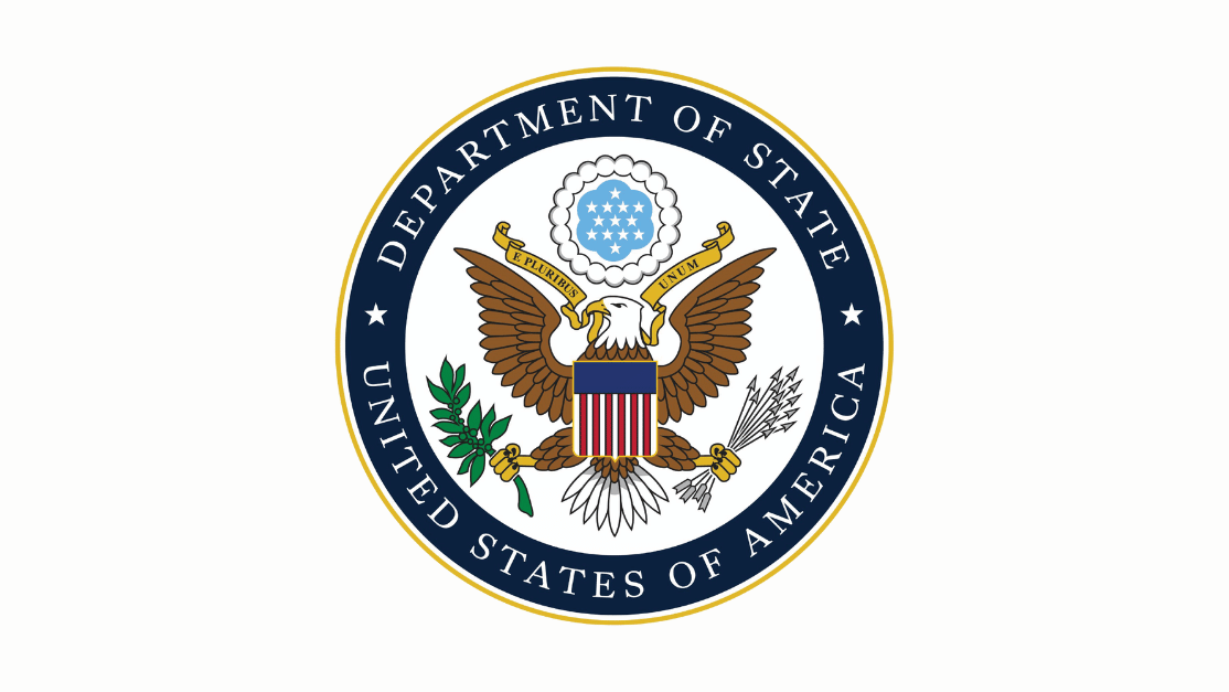 The U.S. Department of State logo
