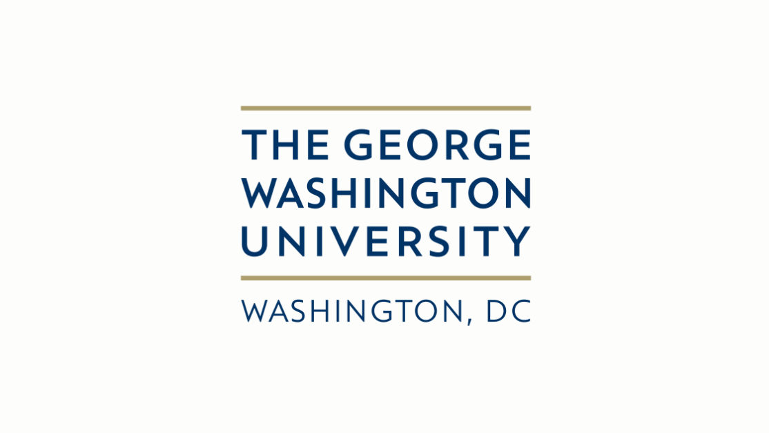 The George Washington University (GW) logo