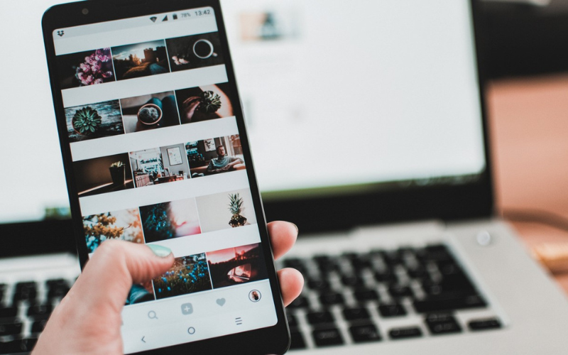 Scrolling on social media