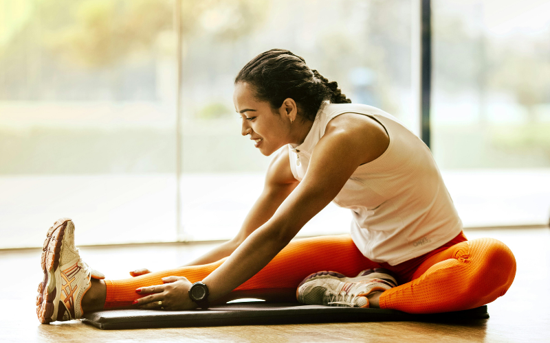 Woman doing yoga