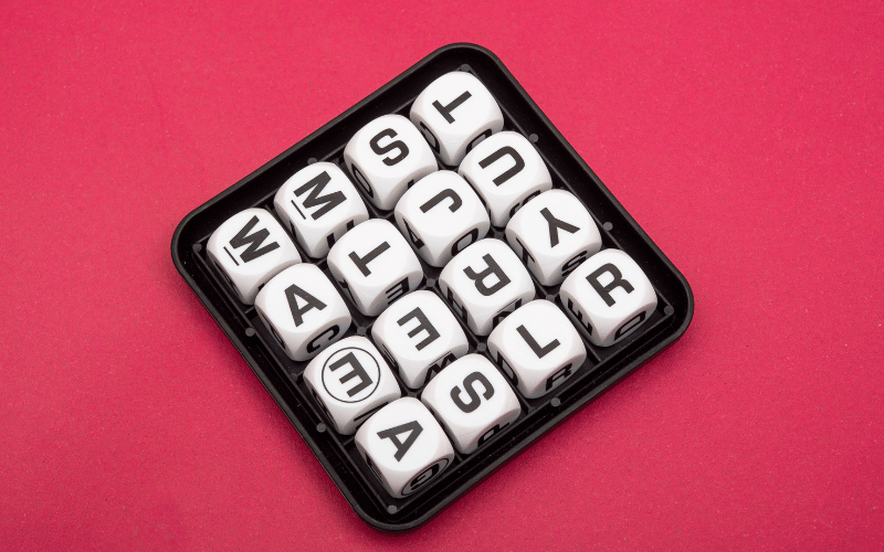A game of Boggle for students' fun time.
