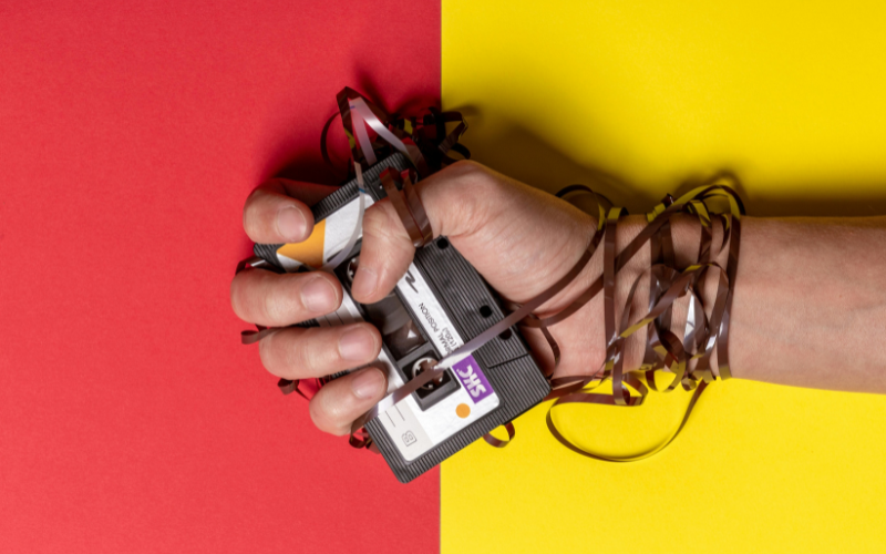 Picture of a cassette tape