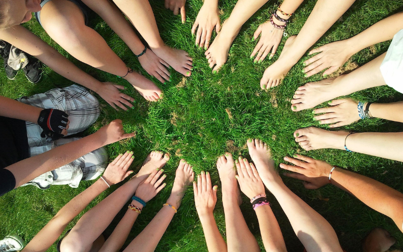 Picture of people gathered in a circle