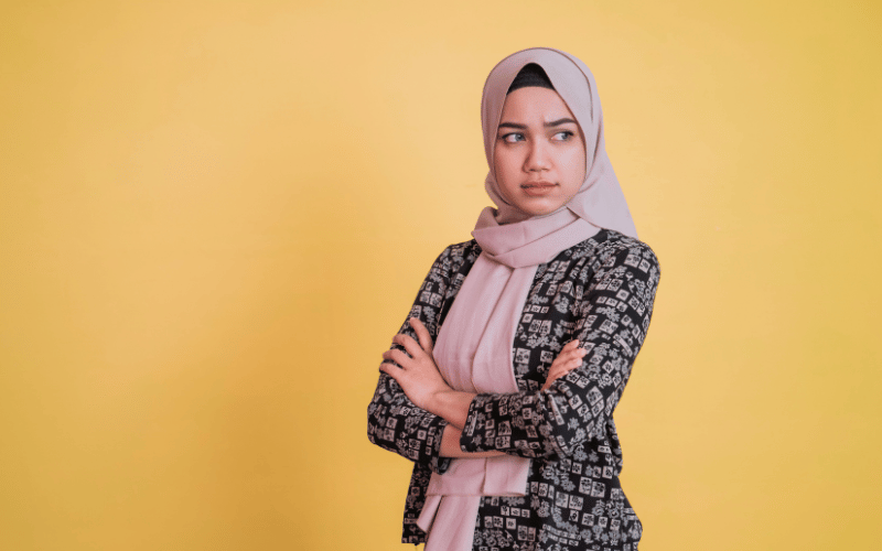 Woman with arms crossed