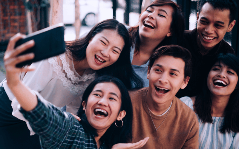 People posing for a picture