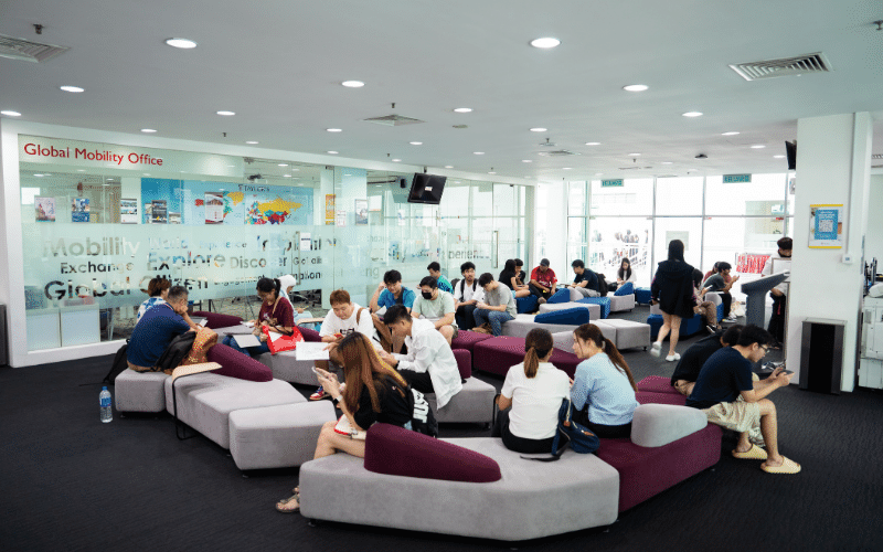 Campus Central waiting area