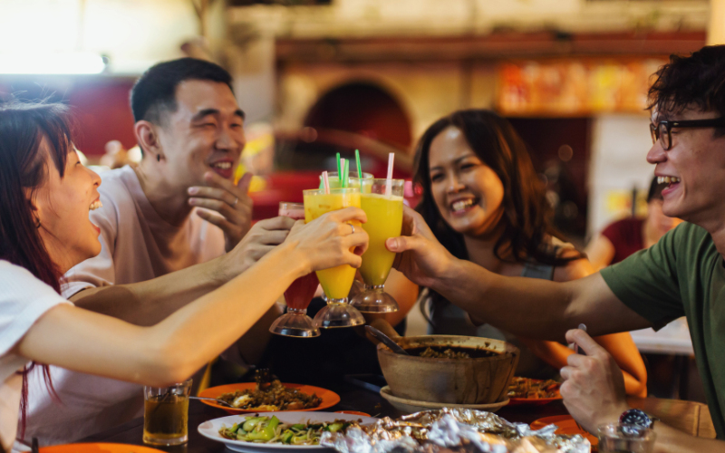 Group of people talking