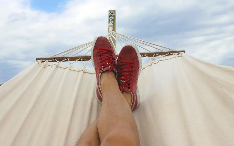 Person on a hammock