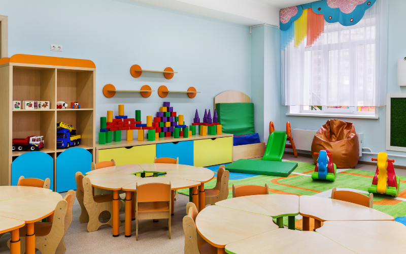 Colourful classroom