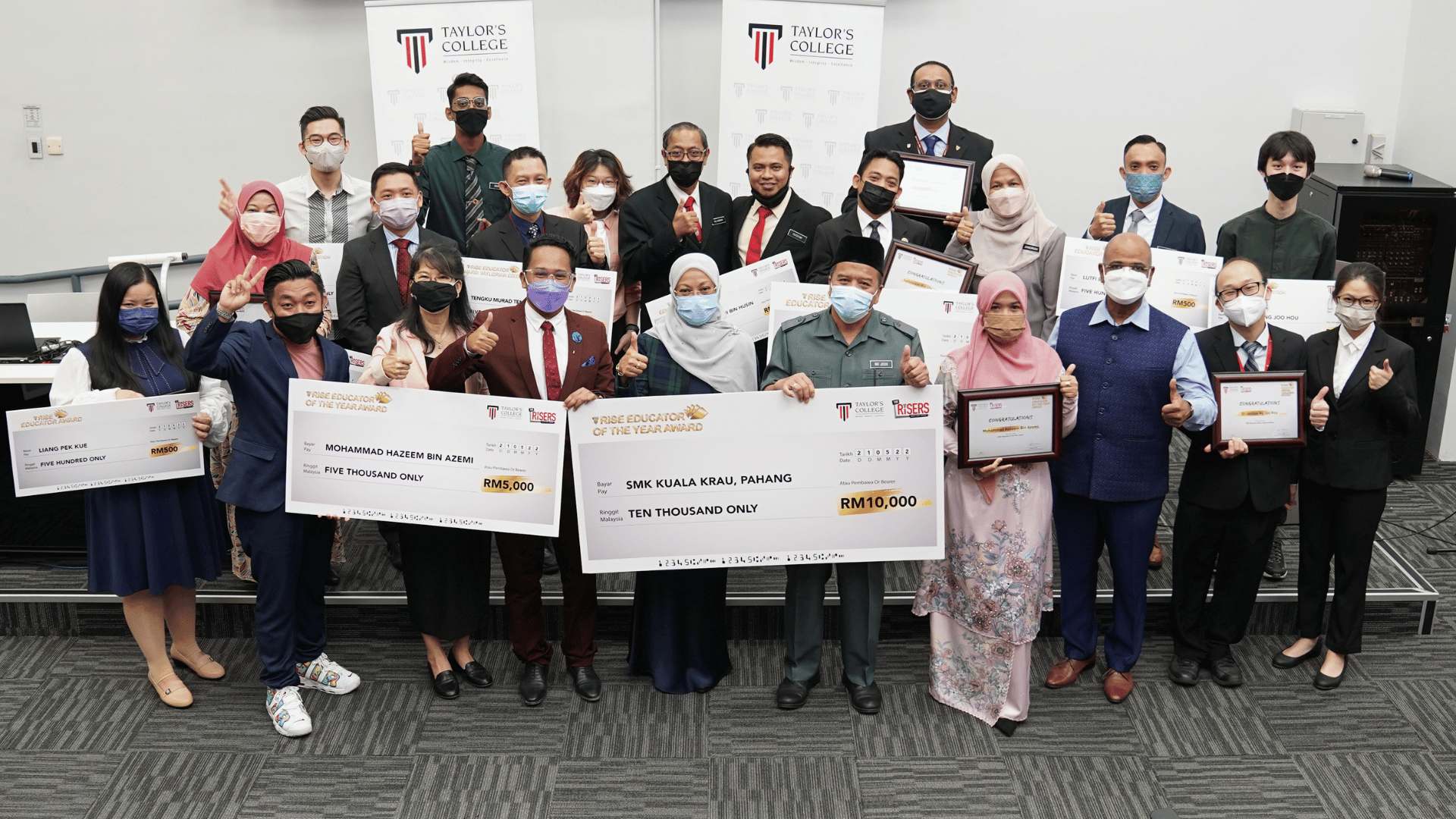 Taylor's College reveals the winners for RISE Educator Award 2022