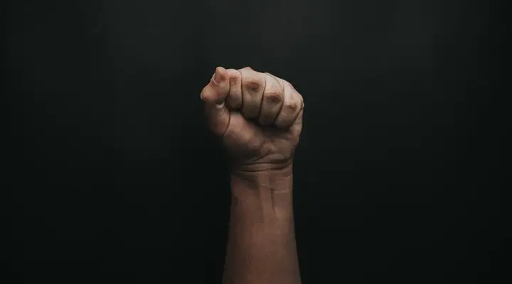 A hand fist that is grip tightly