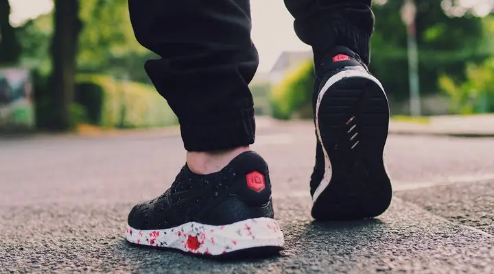 A close up photo of a pair of shoes