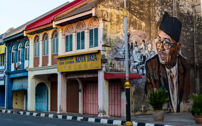 Mural of Tunku Abdul Rahman