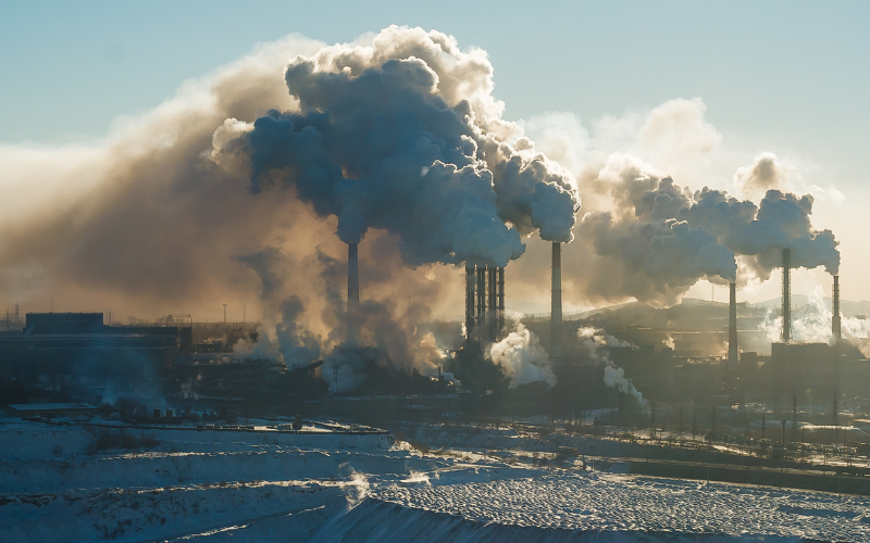 Burning of fossil fuels