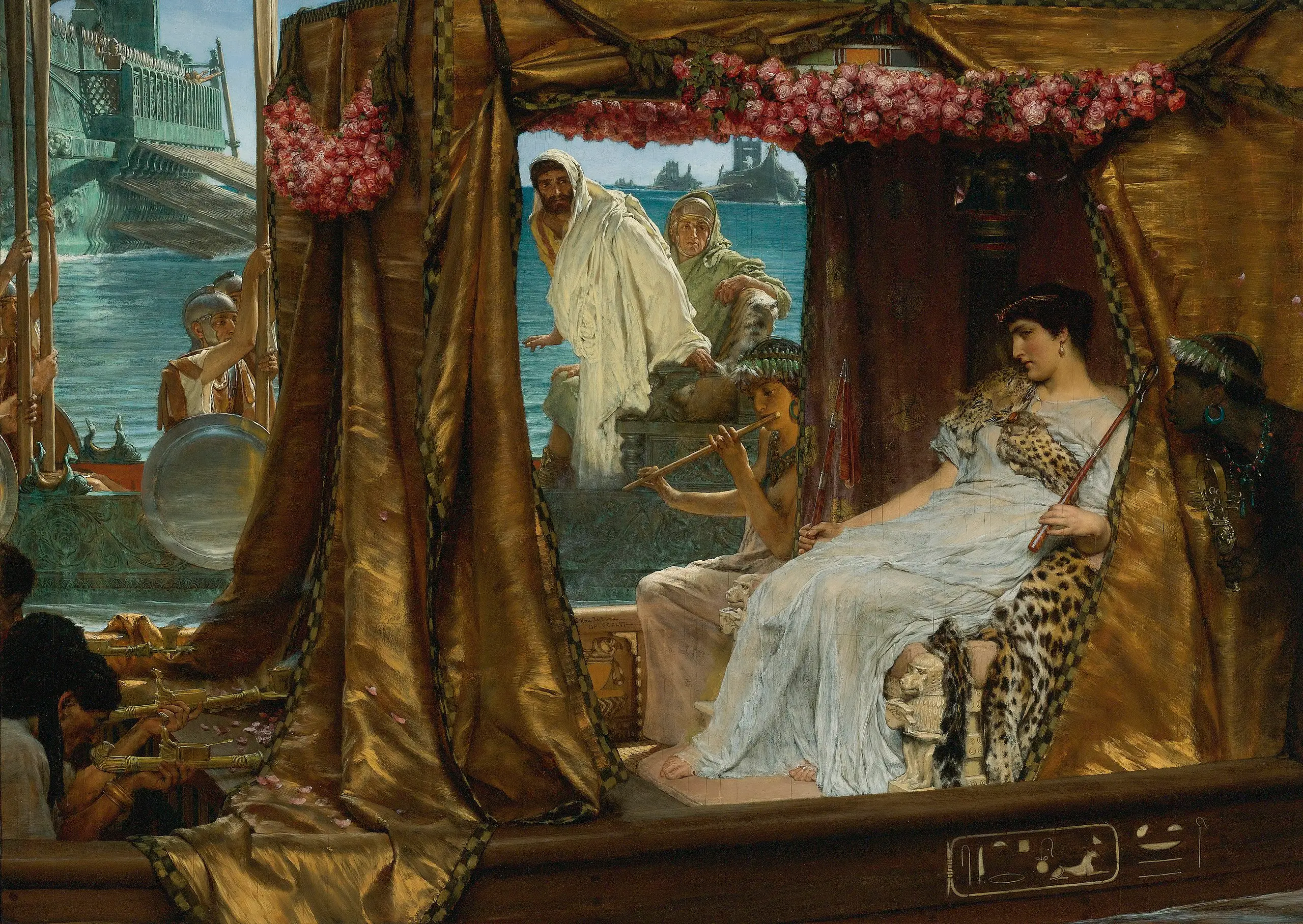 The Meeting of Antony and Cleopatra by Sir Lawrence Alma-Tadema