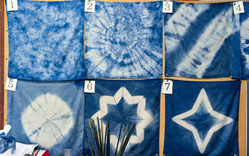 Japanese Aizome dyeing