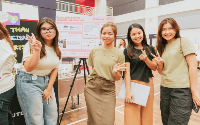 Students taking group photo together at Progression Fest 2025