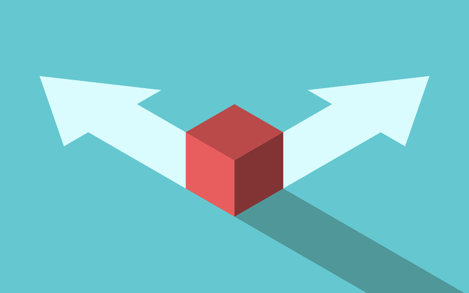 A red box with arrows pointing from it in two directions
