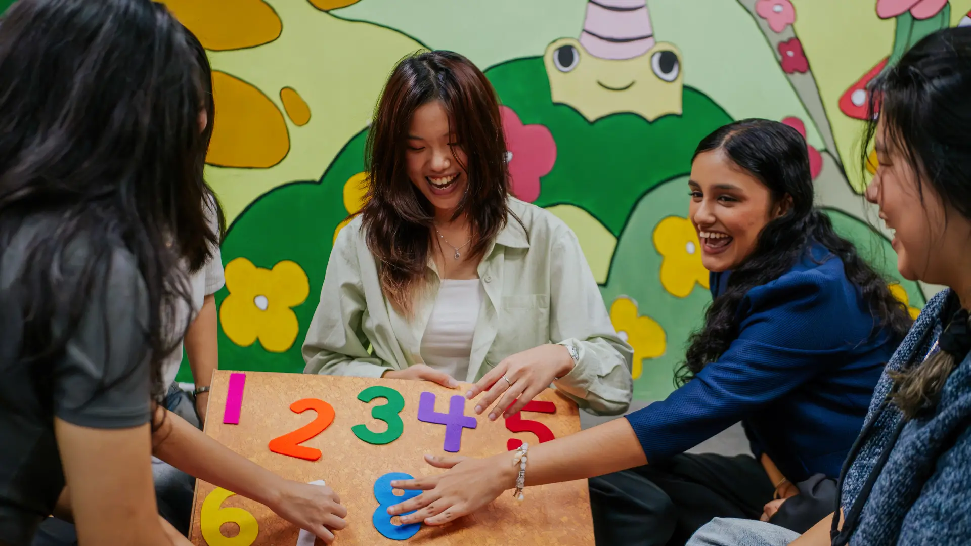 Diploma in Early Childhood Education students played together in the classroom