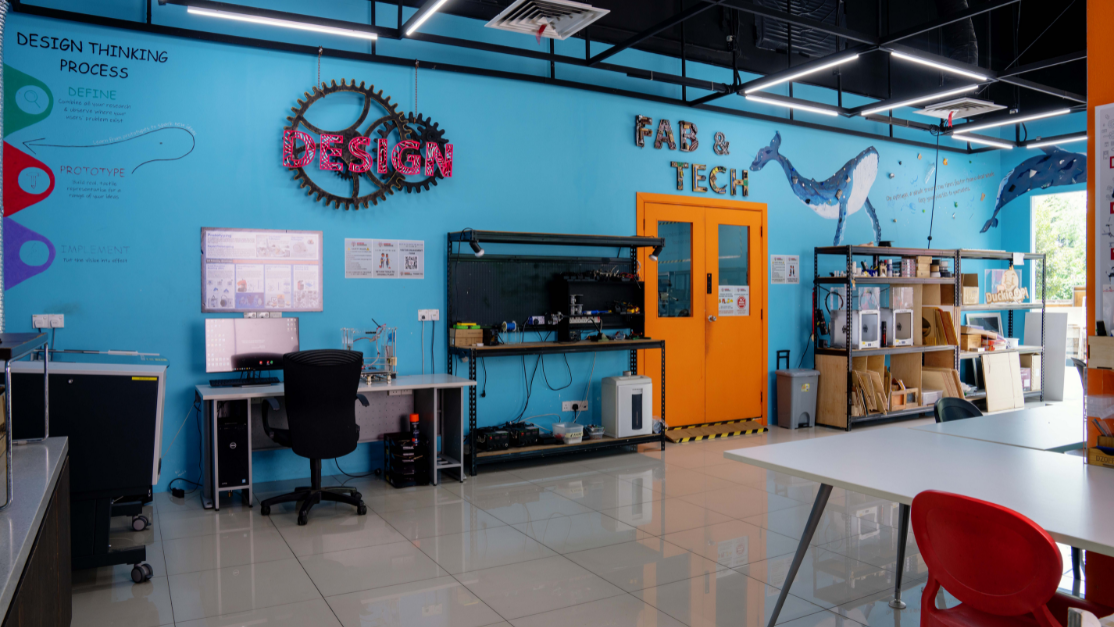 empty space in the taylors makerspace area
