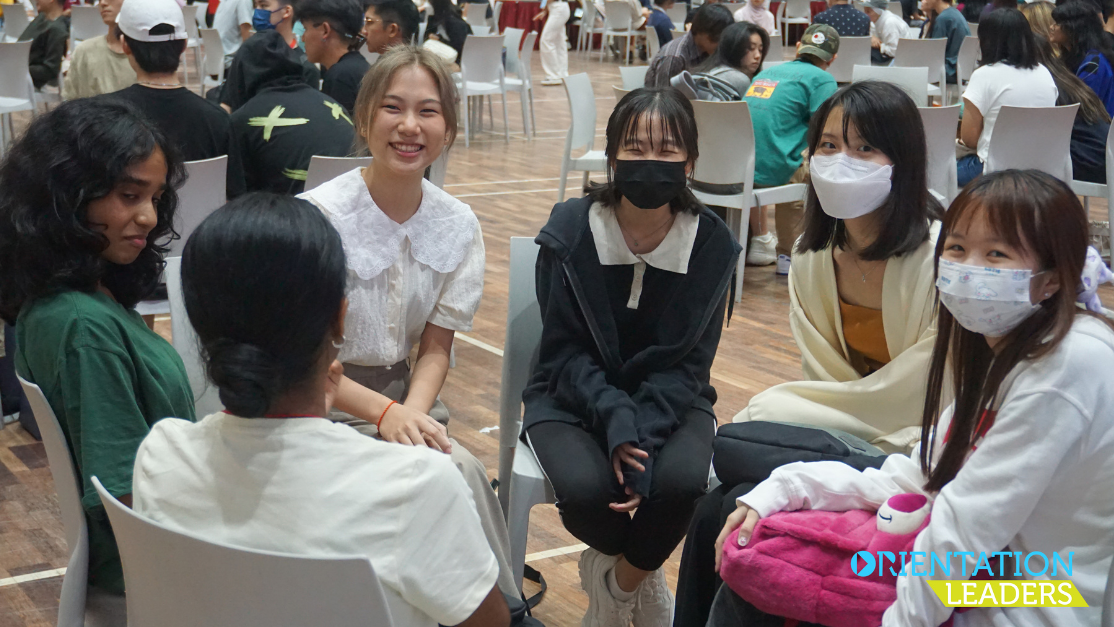 students sitting in a circle