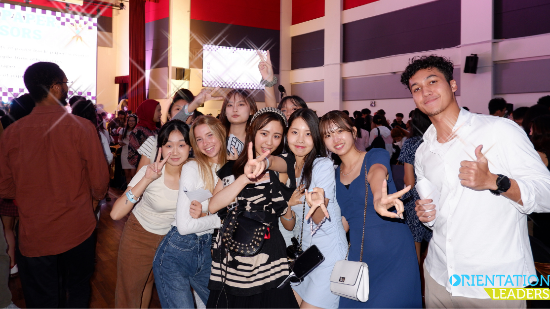 students posing for the camera