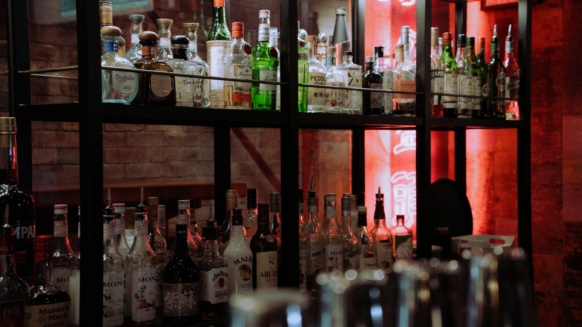 booze arranged together 