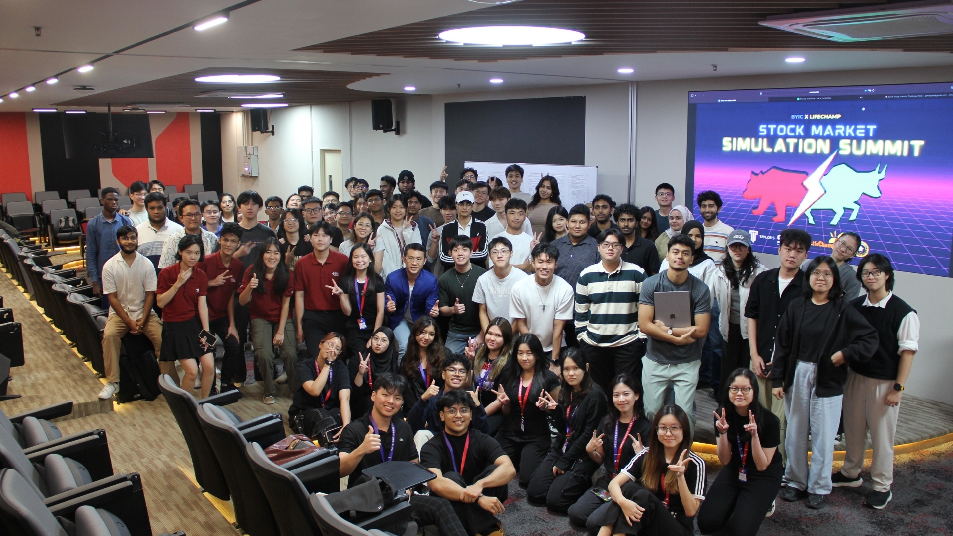 group of bursa young investors in a lecture hall
