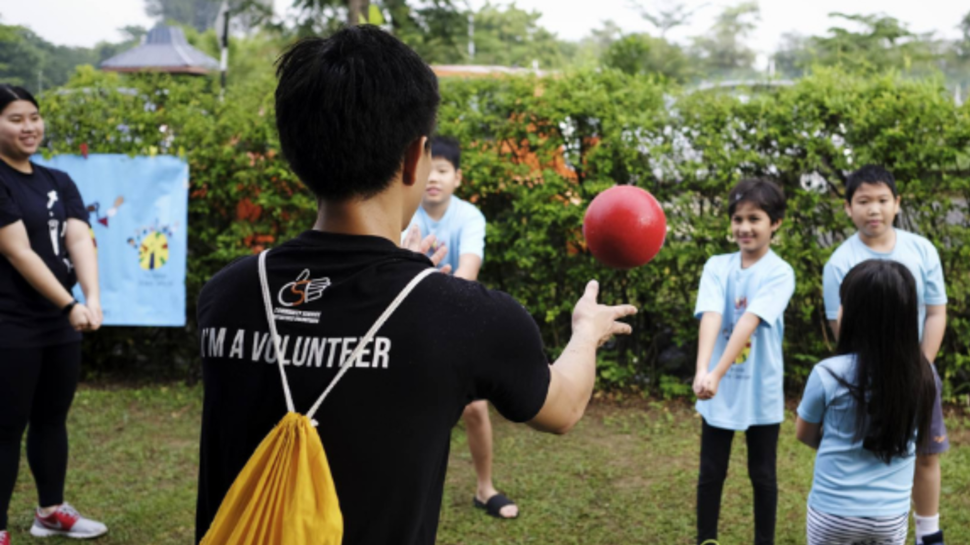 c.s.i members carrying out an activity with children