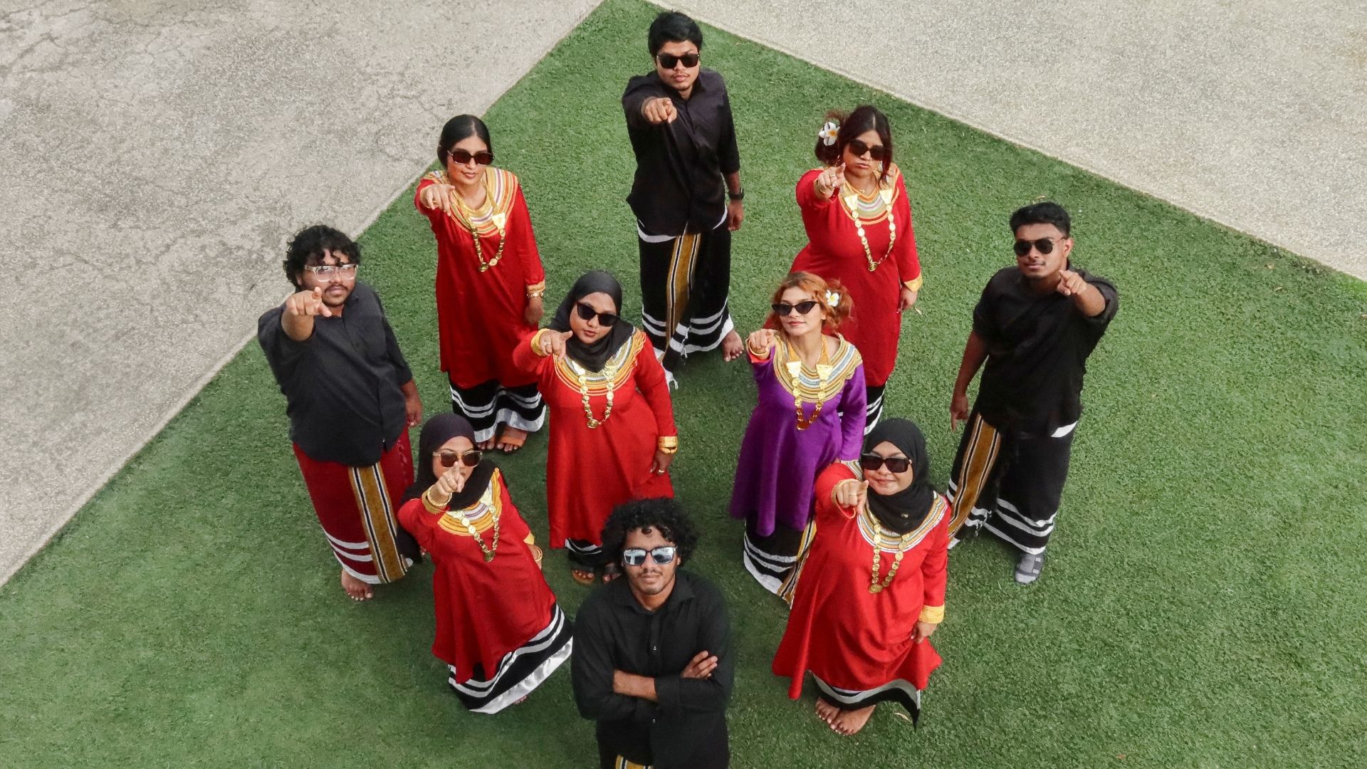 dhivehi club posing together