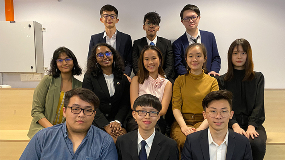 students in business attire for the annual general meeting